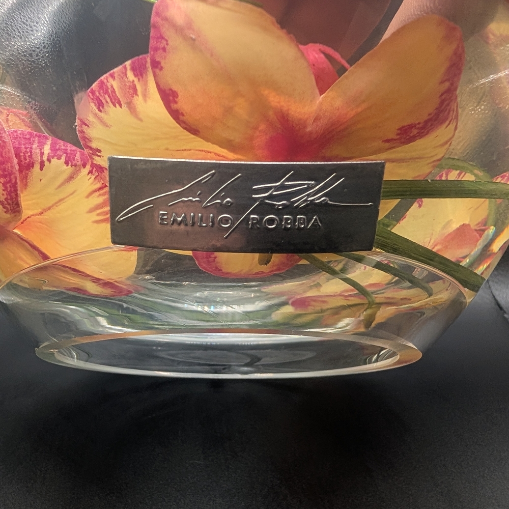 Floral Glass Bowl